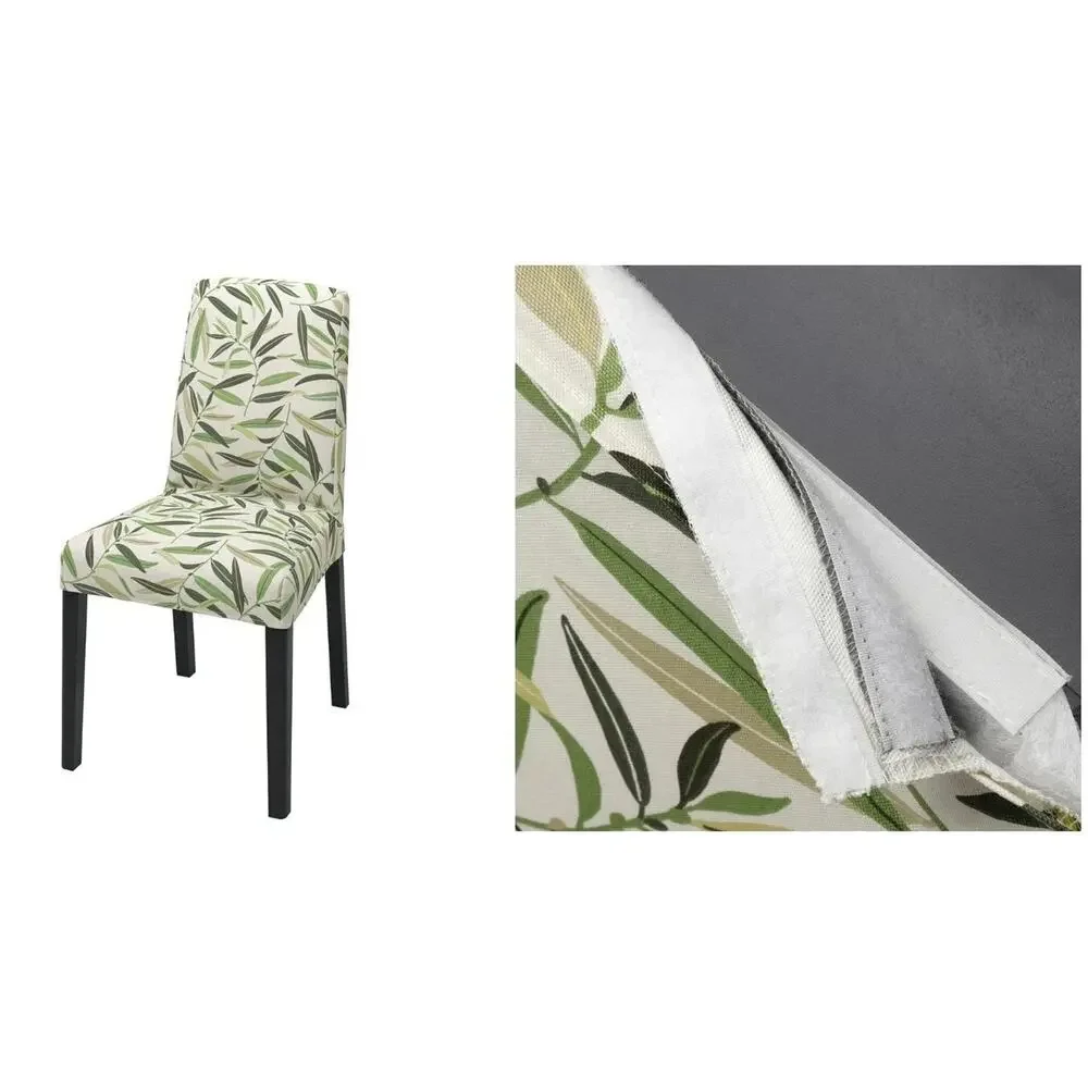 IKEA BERGMUND Chair Cover Fagelfors Multicolor Leaf Pattern - NEW